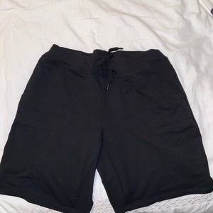 Black sweat shorts